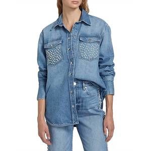 NEW FRAME atelier oversized shirt jacket in daylight pearl